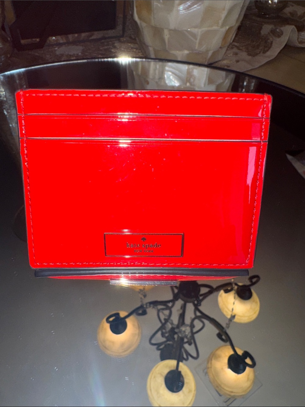 kate spade Red Patent Card Case